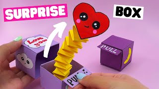 How to make origami SURPRISE BOX origami pop out box [upl. by Rehoptsirhc]