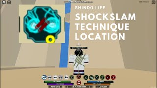 Shindo Life  Shock Slam Technique Location [upl. by Gaige]