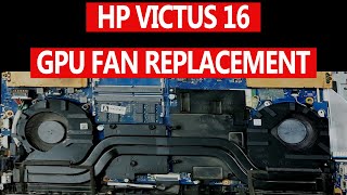 hp victus 16 laptop fan replacement [upl. by Regen]