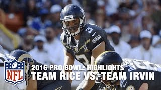 2016 Pro Bowl Highlights  Team Irvin vs Team Rice  NFL [upl. by Yunfei42]