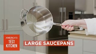 Equipment Review Best Large Saucepans amp Our Testing Winners [upl. by Torr757]