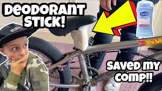 Deodorant SAVED my USA FREESTYLE BMX Competition I Cant believe this worked [upl. by Miah]