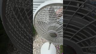 18quot white lasko cyclone pedestal fan before restoration [upl. by Esiled]