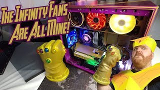 INSANE Custom Ryzen 1080 ti THANOS PC [upl. by Anatnahs]