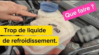 Trop de liquide de refroidissement  Que faire [upl. by Innep]