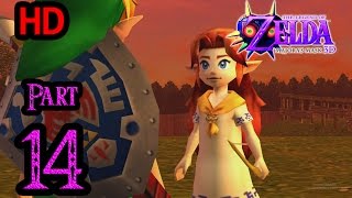 Zelda Majoras Mask 3D 100 Walkthrough 1080p HD Part 14  Romani Ranch  Alien Invasion  Epona [upl. by Kelam]