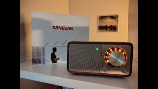 Sangean WR7 Cherry  Portable FM amp Bluetooth Radio with built in battery [upl. by Brew337]