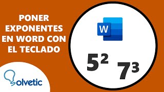 PONER EXPONENTES en WORD con el TECLADO ✅⌨️ [upl. by Cam213]