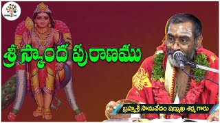 Skanda Puranam  స్కాంద పురాణం  బృహుత్ పురాణం  S Shanmukha Sarma  Devotional Tree [upl. by Dodi]