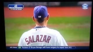 Miguel Cabrera vs Danny Salazar 8713 [upl. by Beatrix]