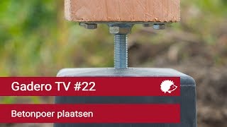 22 Betonpoer plaatsen  Tips betonpoeren bevestigen en stellen [upl. by Hnaht]