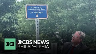 Beloved crossing guard honored in Elkins Park for 40 years of service [upl. by Ettedo268]