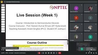 noc24 EE99  Introduction to Semiconductor Devices  NPTEL  Week 1 [upl. by Gemmell]