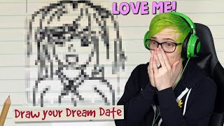 This game lets you date your drawing IM TOO CHILDISH FOR THIS  Doodle Date [upl. by Ellenahc378]