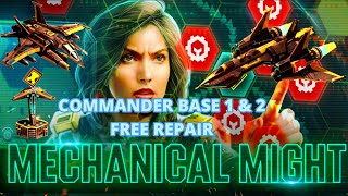 WAR COMMANDER  MECHANICAL MIGHT COMMANDER BASE 1 amp 2 FREE REPAIR [upl. by Walliw21]