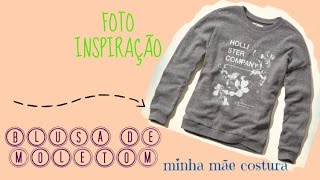 MODELAGEM BLUSA DE MOLETOM FECHADA [upl. by Egidius477]