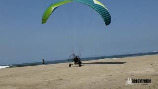 Vuelo en Parapente con motor  PARATRIKE al Sur de Lima [upl. by Harberd19]