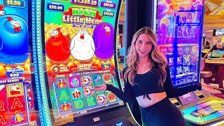 Not Stopping Until I Hit ALL BONUSES ON THE RICH LITTLE HENS SLOT😅 [upl. by Methuselah]