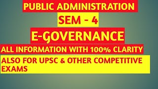 EGOVERNANCE IN HINDIEGOVERNANCE EGOVERNANCE FOR BA2 SEMESTER4  MEANING OF EGOVERNANCE [upl. by Manno]