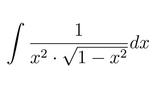 Integral of 1x2sqrt1x2 substitution [upl. by Anelra]