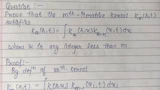 some results about resolvent kernel [upl. by Lore]