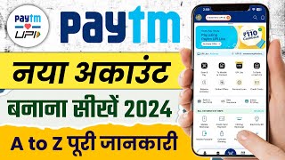 New Paytm Account Kaise Banaye 2024  How to Create Paytm Account in HINDI  HumsafarTech [upl. by Yendis]