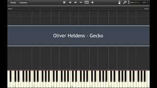 Oliver Heldens  Gecko Piano Tutorial [upl. by Maurita]