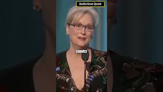 Meryl Streeps Strong Criticism Of Donald Trump  Shorts [upl. by Jovia199]