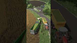 häckseln 11 ls22 fs22 timelapse landwirtschaft landwirtschaftssimulator22 farming pallegney [upl. by Eelatan]