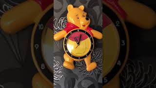 Vintage DISNEY Winnie The Pooh Pendulum Wall Clock RARE [upl. by Gaudette]