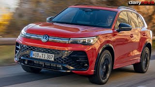 2024 Volkswagen Tiguan eHybrid  Persimmon Red  Driving Footage [upl. by Laise89]