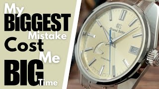 My Biggest Watch Collecting Mistake Grand Seiko SBGA373 [upl. by Suollecram]