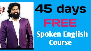 45 days of Free Spoken English Course [upl. by Hctub]