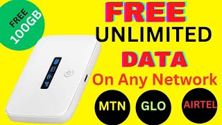 🔥🔥Free 100GB how to get unlimited data on all networks [upl. by Rox325]