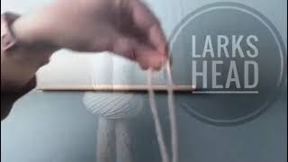 Larks Head Knot Tutorial [upl. by Neicul]