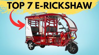 Top 7 E Rickshaw in India 2024 for business  EV Nation [upl. by Nnailuj]