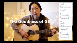 🌿😊The Goodness of God Cover🎸Easy Guitar Chords [upl. by Nord]