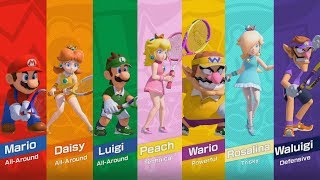 Mario Tennis Aces  All Characters [upl. by Muffin]