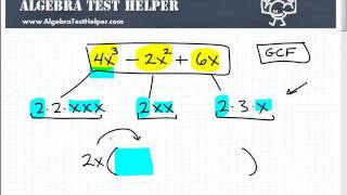 Polynomial Factoring The Greatest Common Factor GCF [upl. by Almita200]