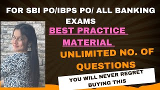 Best practice material for banking exams IBPS PO SBI PO IBPS CLERK SBI CLERK banking ibpspo [upl. by Elder]