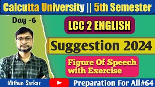 CU 5th Semester LCC2 English Suggestion 2024 Figure of Speech with exercise [upl. by Barina]