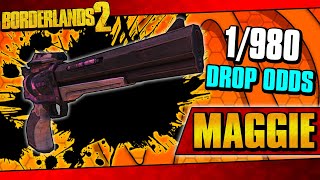 Borderlands 2  Quest For Perfection God Roll Maggie Drop [upl. by Aicilehp]