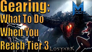 Lost Ark Tier 3 Gearing Guide Item Level 1100 [upl. by Ahsuoj296]