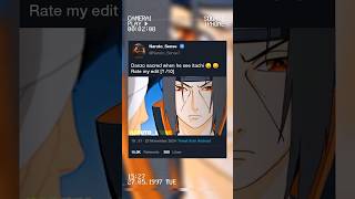 Danzo sacred when he see itachi 😏😏 naruto viralvideo [upl. by Arytal682]