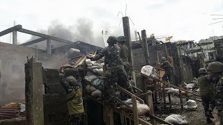 PHILIPPINE TROOPS CLEARING OPERATIONS Marawi [upl. by Arahset]