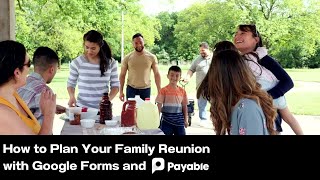 Organize Your Family Reunion in Google Forms [upl. by Bazil719]