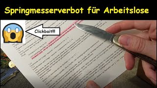 Wer darf noch Springmesser besitzen Neues Waffengesetz  Messerrecht [upl. by Atronna]