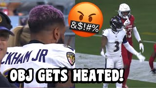 Odell Beckham Jr HEATED amp THROWS HELMET 🤬😰 Ravens vs Cardinals 2023 highlights [upl. by Bautista]