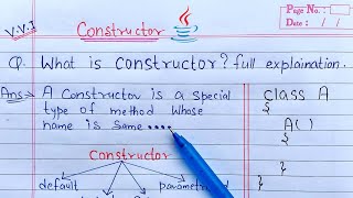 Constructors in Java  what is constructor with syntax and example [upl. by Cresida]