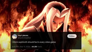 quoti think sephiroth should be in every video gamequot [upl. by Boles]